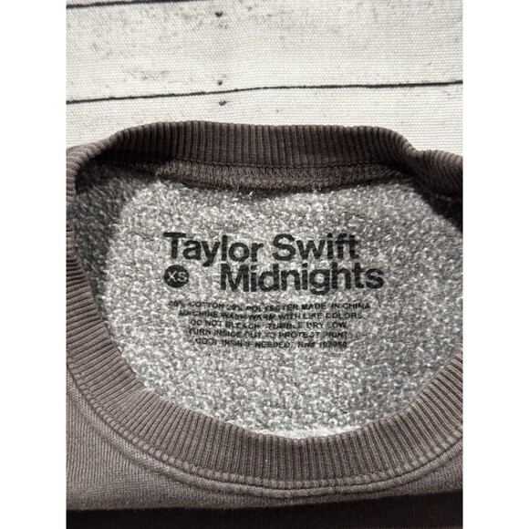 Taylor Swift Crewneck Sweatshirt Sz XS None Of It Was Accidental Midnights - Picture 14 of 16